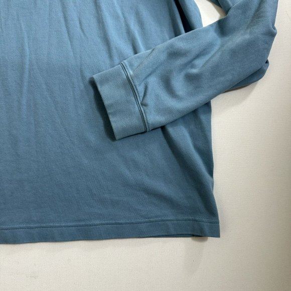 L.L. Bean Mens Turtleneck Sweatshirt Long Sleeve Blue Size XL 100% Cotton - Picture 3 of 8
